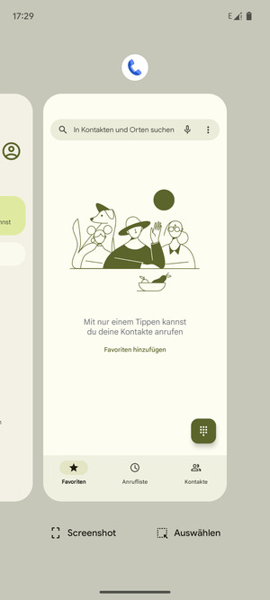Apps nach oben streifen, um sie zu schliessen