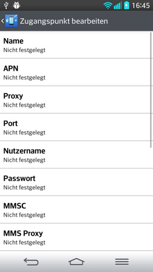 Geben Sie Internet-Informationen ein