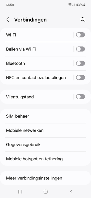 Selecteer Wi-Fi