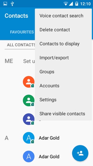 Select Import/export