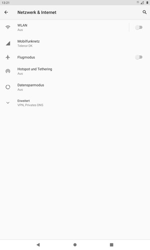 Wählen Sie Mobilfunknetz