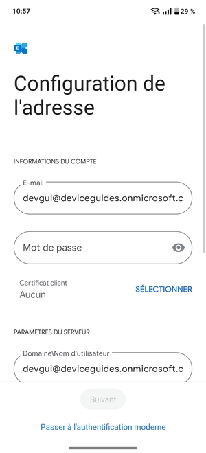 Saisissez votre mot de passe