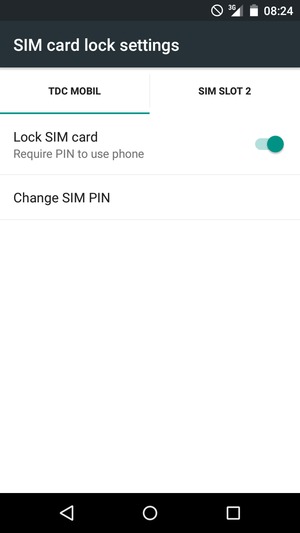 Select Change SIM PIN
