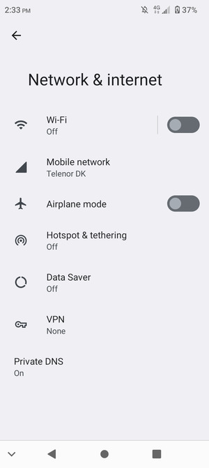 Select Wi-Fi