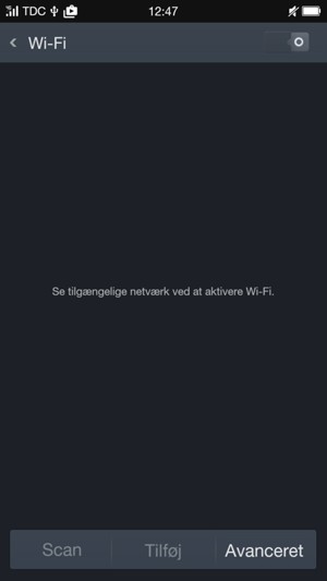 Slå Wi-Fi til