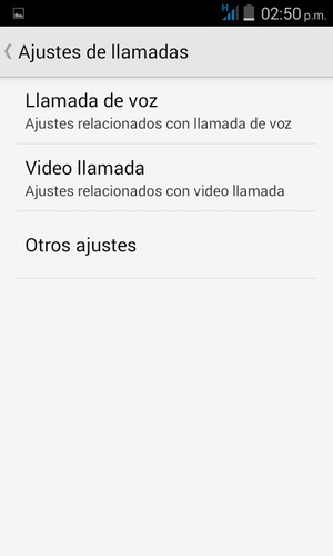 Seleccione Llamada de voz