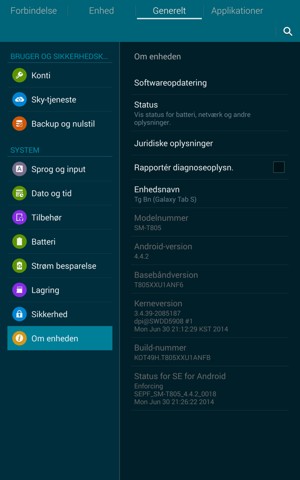 Vælg Softwareopdatering