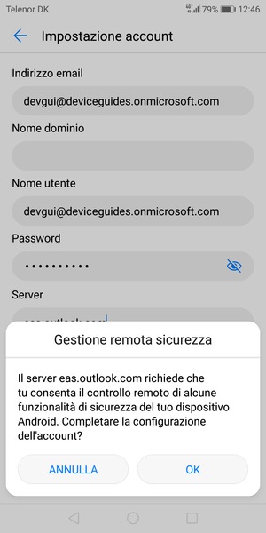 Seleziona OK