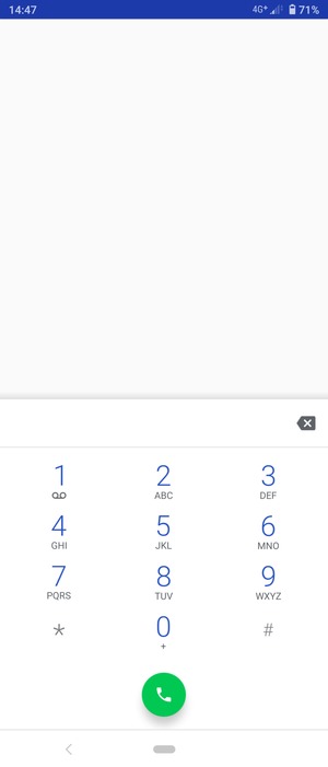 Premi e tieni premuto il numero 1