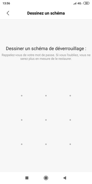 Dessinez un motif de déverrouillage