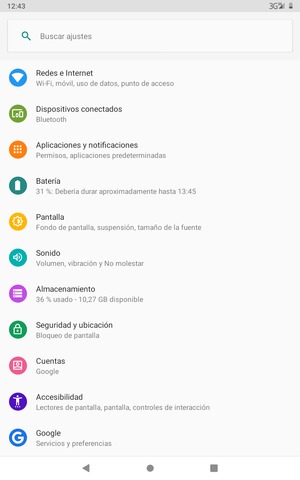 Seleccione Redes e Internet