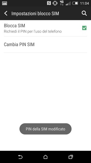 Il PIN della tua SIM è stato modificato
