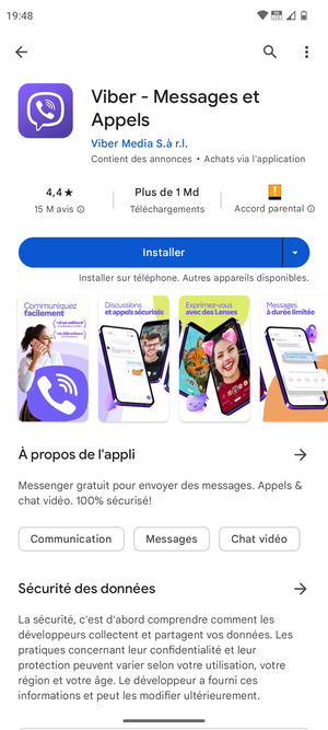 Sélectionnez Installer