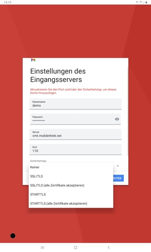 Wählen Sie Keiner