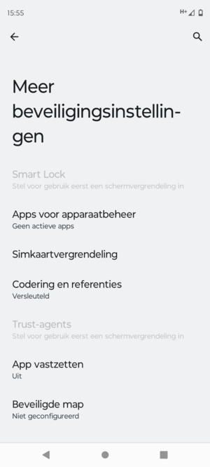 Selecteer Simkaartvergrendeling