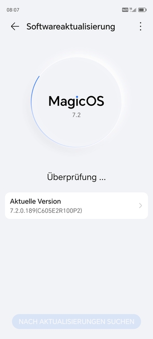 Warten Sie, bis die Suche abgeschlossen ist