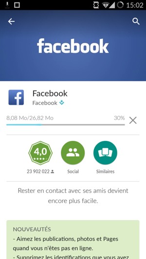 Veuillez attendre la fin de la procédure d'installation