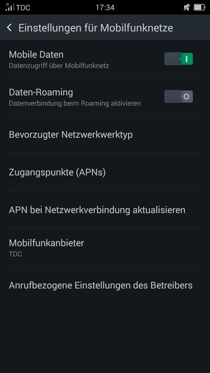 Wählen Sie Zugangspunkte (APNs)