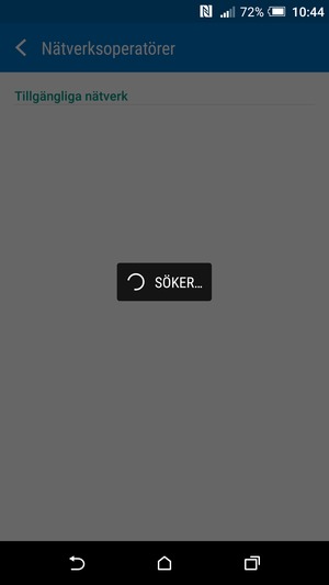 Vänta på att sökningen avslutas