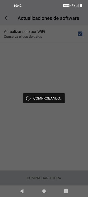 Espere a que la búsqueda termine
