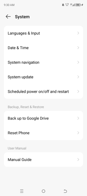 Select System update