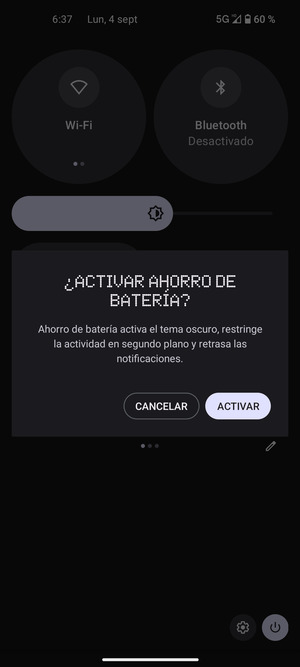 Seleccione ACTIVAR