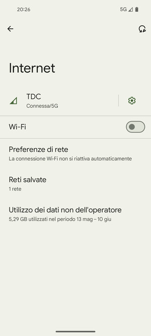 Attiva Wi-Fi