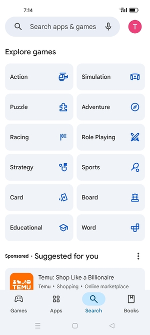 Select the Search bar
