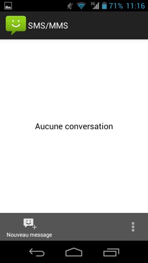 Sélectionnez le bouton du Menu