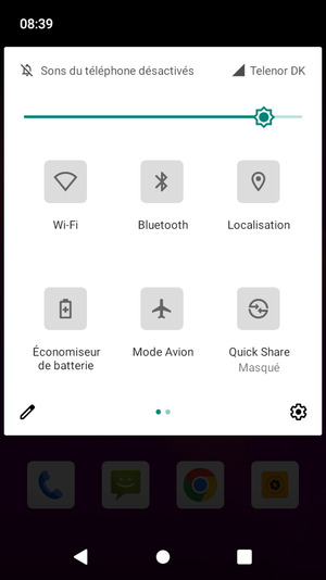 Régler la luminosité au niveau souhaité