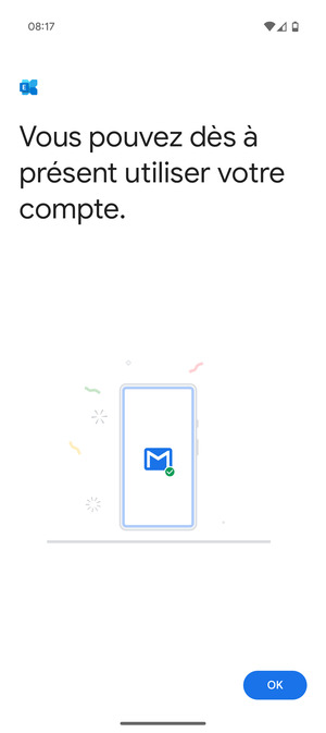 Sélectionnez OK