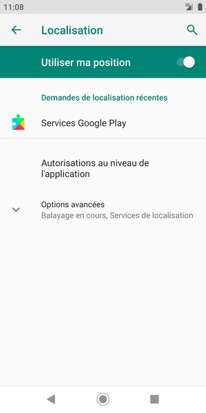 Désactiver le Localisation