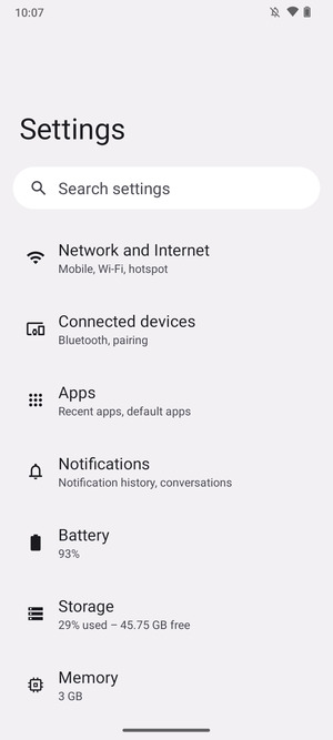 Select Network and Internet