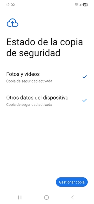 Seleccione Gestionar copia