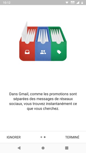 Sélectionnez TERMINÉ
