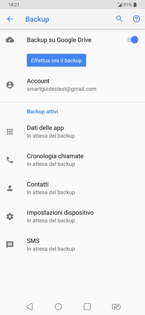 Seleziona Account