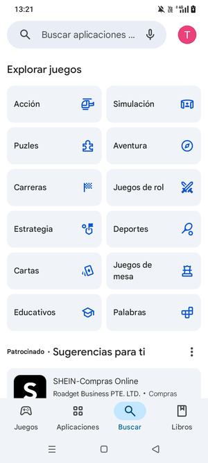 Seleccione la barra de Búsqueda