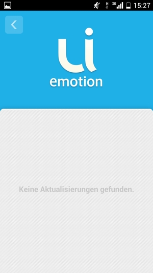 Falls Ihr Handy aktualisiert ist, wird Ihnen der folgende Bildschirm angezeigt.