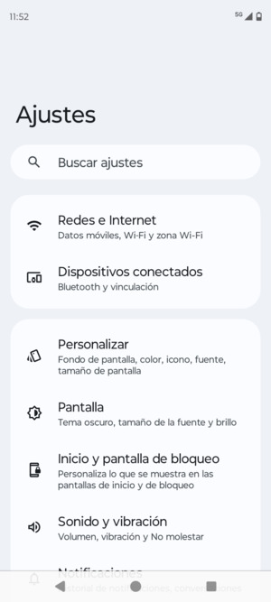 Seleccione Redes e Internet