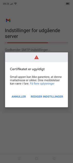 Vælg REDIGER INDSTILLINGER