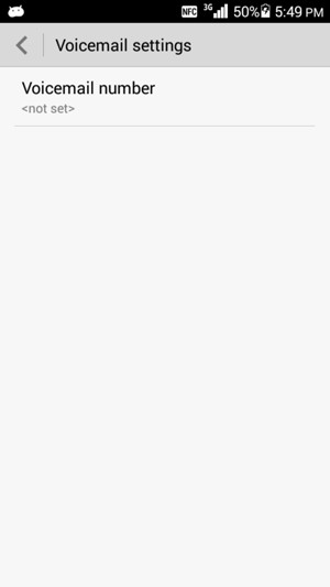 Select Voicemail number