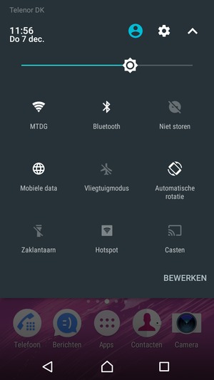 Selecteer Wifi