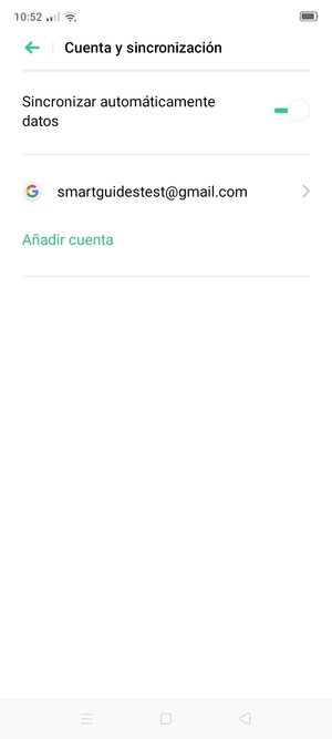 Seleccione su cuenta Google