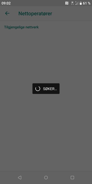 Vent til søket er ferdig