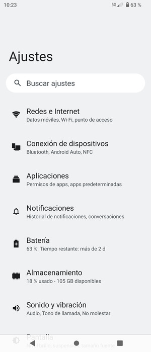 Seleccione Redes e Internet