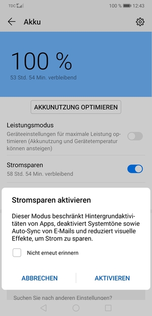 Wählen Sie AKTIVIEREN