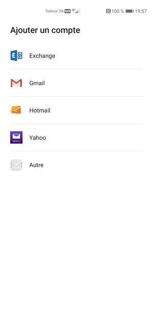 Sélectionnez Gmail