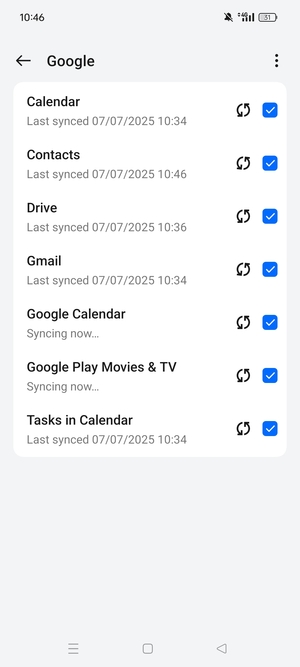 Your contacts from Google will now be synced to your OPPO