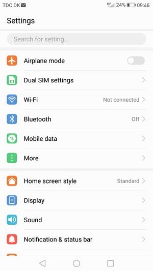Select Wi-Fi