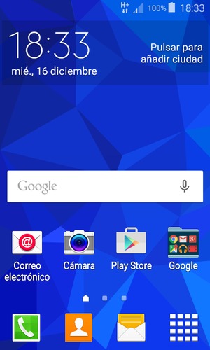 Seleccione Aplicaciones